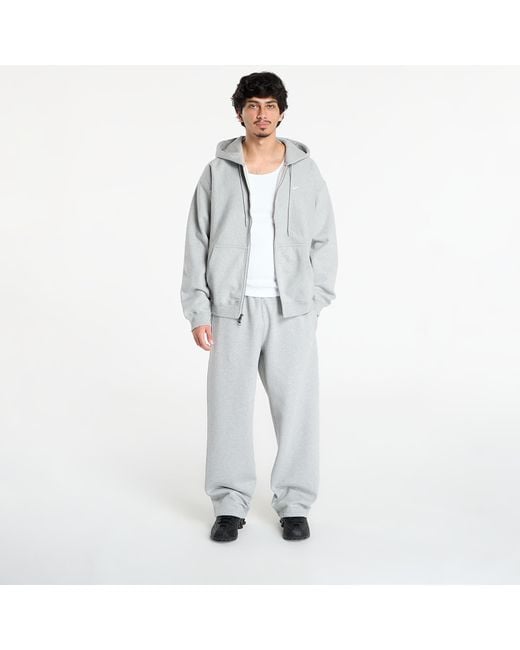Nike Jogginghosen Solo Swoosh Fleece Open-Hem Pants Dk Heather/ Lt Smoke in Gray für Herren