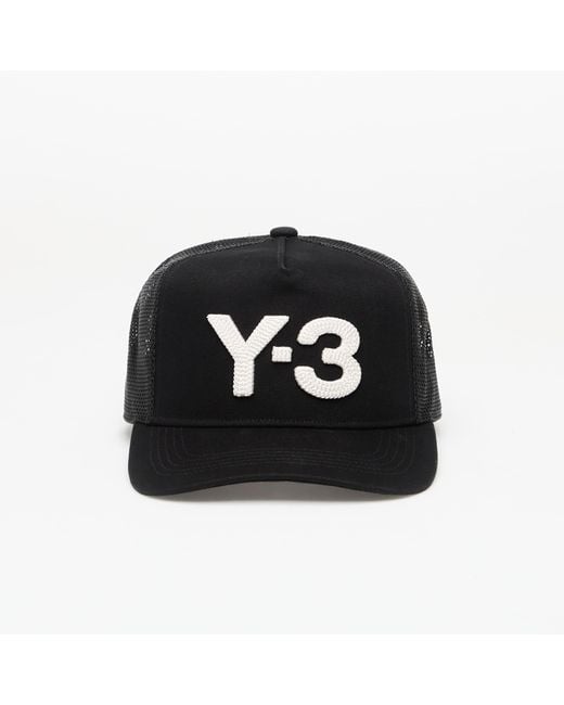 Y-3 Black Trucker Cap