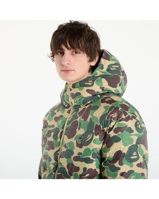 A Bathing Ape Green Jacket Abc Camo Down Jacket M for men