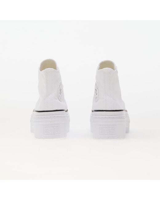 Converse White Sneakers Chuck Taylor All Star Lugged Heel Platform/ Egret