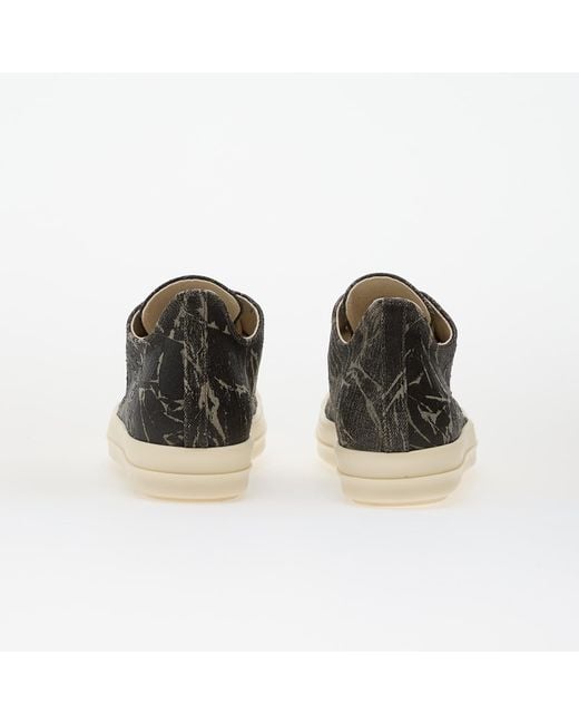Rick Owens Black Sneakers Rick Owens Denim Shoes