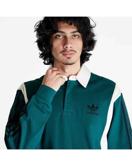 Adidas Originals Green Adidas Rugby Shirt Collegiate for men