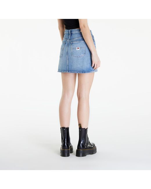 Tommy Hilfiger Blue Izzie Mid Rise Mini Classic Skirt Denim