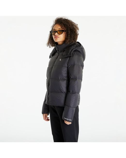 Calvin Klein Jeans Mw Down Archetype Short Puffer Jacket in Black