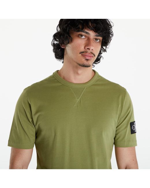 Calvin Klein Green Jeans Cotton Badge T-shirt for men