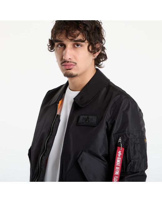 Alpha Industries Black Jacket Cwu-36/P Tt Light for men