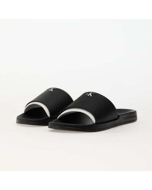 Calvin Klein Black Sneakers Jeans Slide Rubber Neopren for men