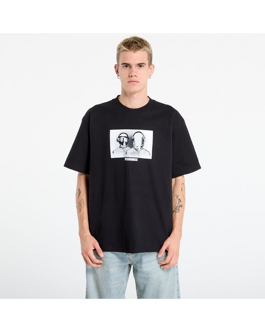 Pleasures Black T-Shirt Inverted T-Shirt for men