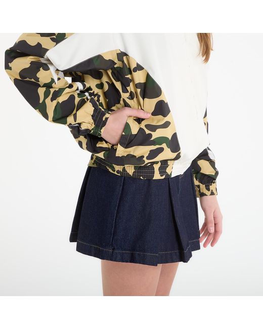 A Bathing Ape Jacket 1St Camo Stand Collar Track Jacket in Yellow