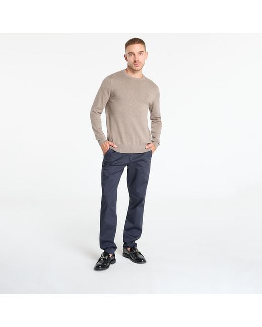 Tommy Hilfiger Gray Sweater Pima Org Ctn Cashmere Crew Neck for men
