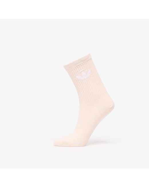 Adidas Originals Pink Adidas Tie Dye Crew Socks 3-Pack Trace/ Dark