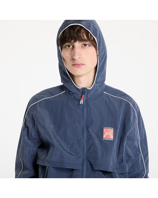 Under Armour Blue Jacket Run 96 Jacket Downpour/ Anthracite for men