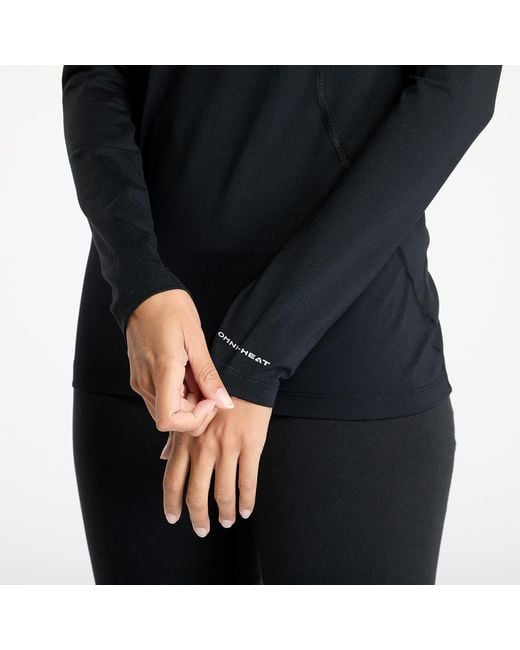 Columbia Black T-Shirt Midweight Stretch Long Sleeve Top