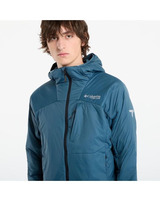 Columbia Blue Jacket Leaf Lite Hooded Jacket for men