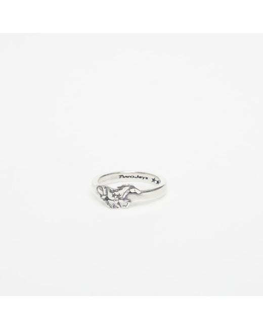 Twojeys White Ring Big Icon Galloping Ring