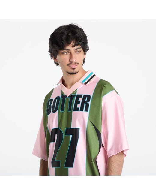 Reebok Green Jersey X Botter Ltd Reverse Soccer Tee Striped for men
