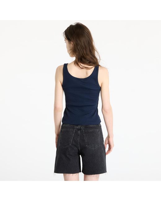 Tommy Hilfiger Blue Tank Top Tommy Jeans Slim Button Tank
