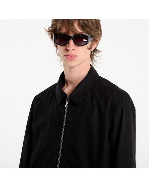 Rick Owens Jas Zipfront Jacket in het Black voor heren