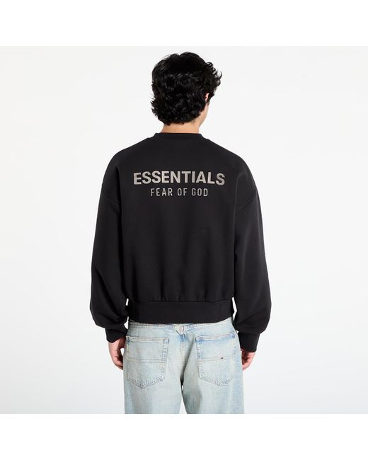 Fear Of God Black Sweatshirt Classic Crew Neck Sweatshirt for men