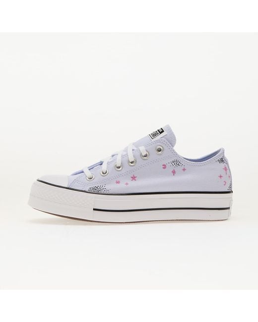 Converse Sneakers Chuck Taylor All Star Lift Platform Celestial Blueberry Ice/ Cactus Bud/ Eur in het White