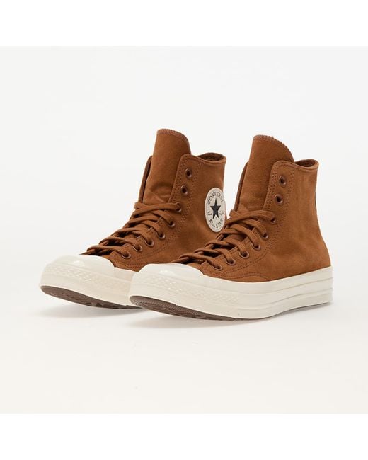 Sneakers Chuck 70 Colorful Suede Warm Tan/ Egret di Converse in Brown