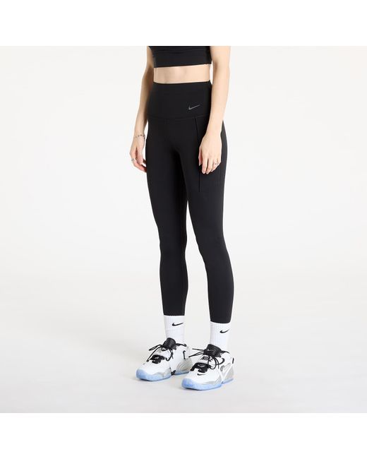 Nike Black Leggins Universa Medium-Support High-Waisted Full-Length Leggings With Pockets