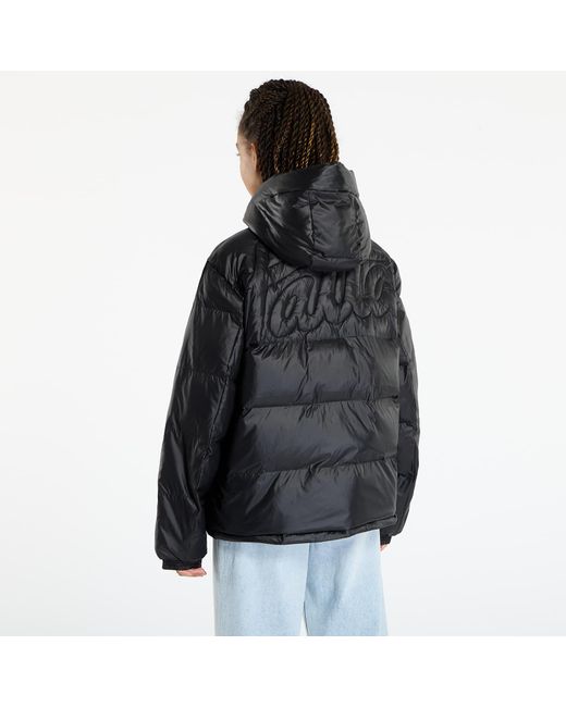 PATTA Jas Quilted Script Logo Puffer Jacket in het Black