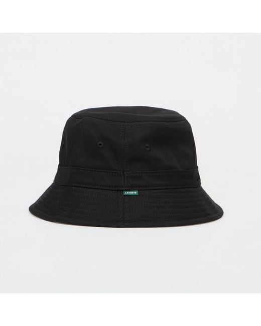 Lacoste Black Hut Bucket Hat