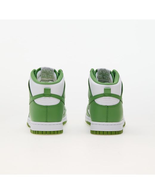 Nike Dunk high retro white/ white/ chlorophyll in Green für Herren