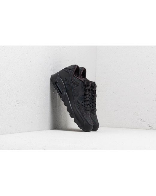lyst nike air max 90 se maglia (gs) black / black antracite in nero lyst nike air max 90 se maglia (gs) black / black antracite in nero