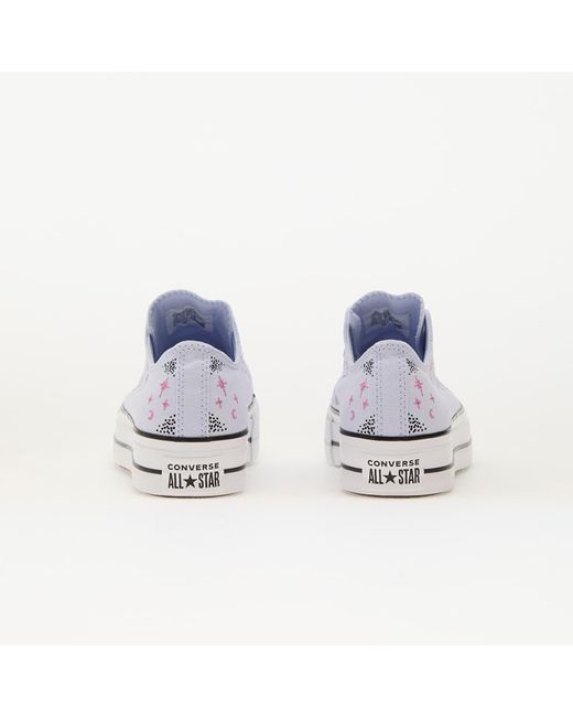 Converse Sneakers Chuck Taylor All Star Lift Platform Celestial Blueberry Ice/ Cactus Bud/ Eur in het White