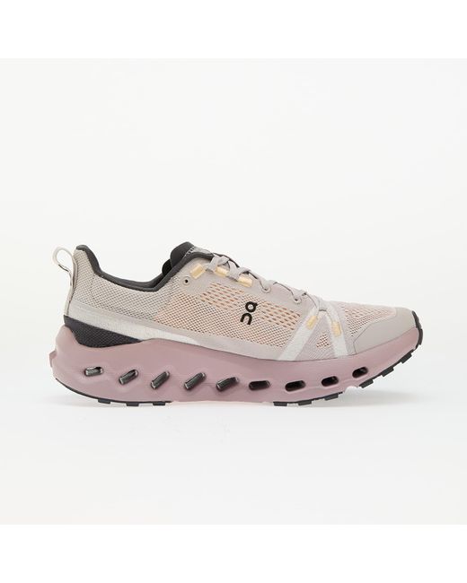 On Shoes White Sneakers W Cloudsurfer Trail/ Mauve