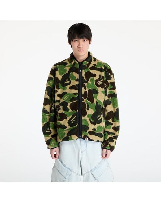 A Bathing Ape Black Jacket Abc Camo Boa Reversible Jacket M for men