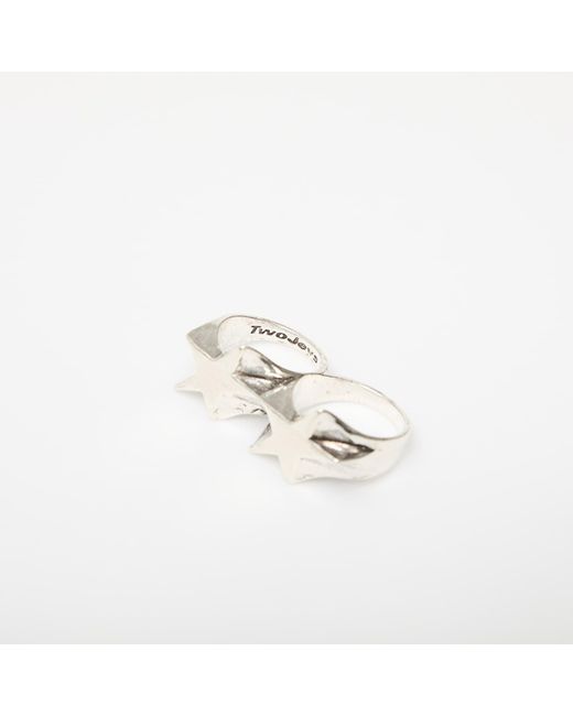 Twojeys Metallic Ring Superstar Knuckle Ring