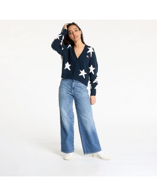 Tommy Hilfiger Blue Sweater Tommy Jeans Star Cardigan
