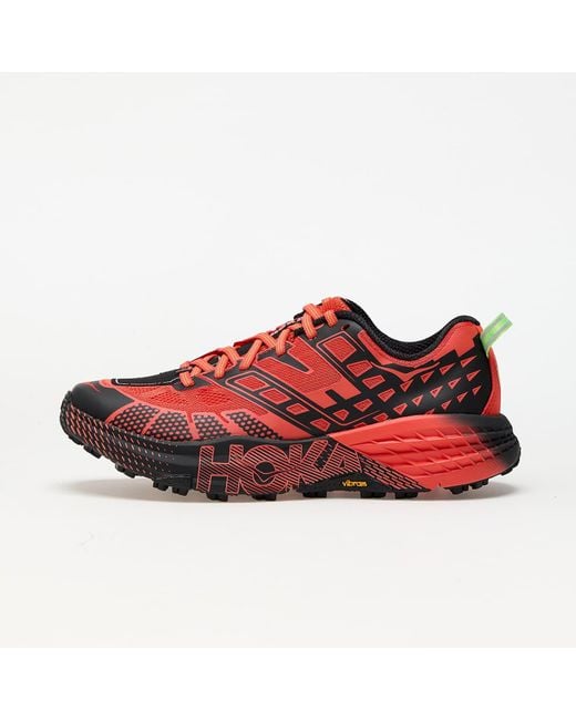 Hoka One One Sneakers U Speedgoat 2 Low Tomato/ Electric Eur in het Red