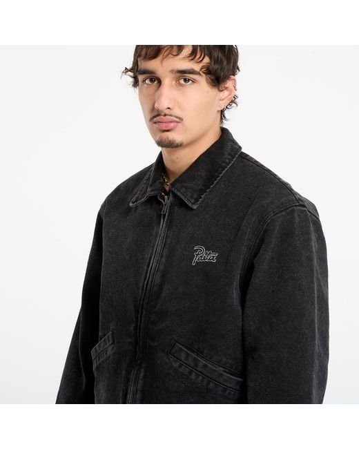PATTA Black Jacket Washed Canvas Jacket