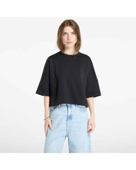 Adidas Originals Black T-Shirt Adidas Off Placed 3-Stripes T-Shirt