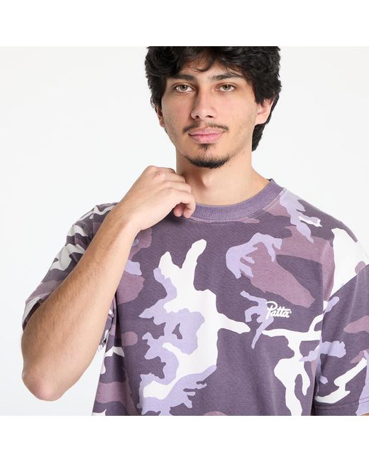PATTA T-Shirt Basic Woodland Camo T-Shirt in het Purple
