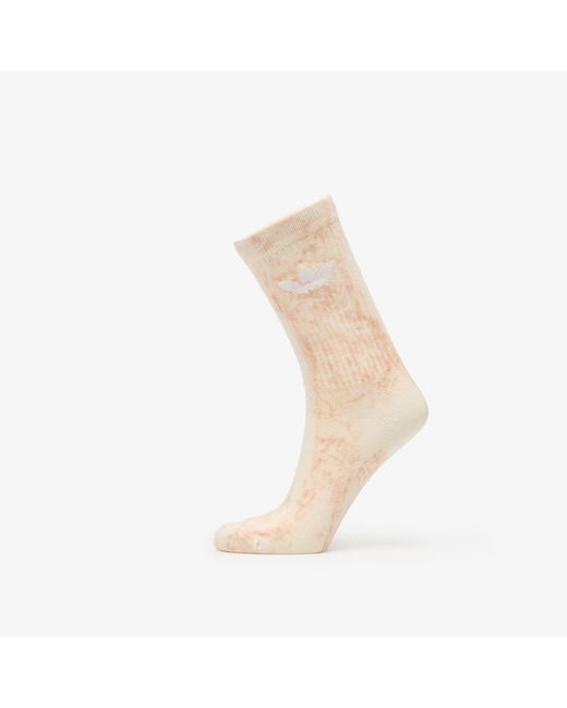 Adidas Originals White Adidas Tie Dye Crew Socks 3-Pack Halo Blush/ Dawn/ Cream
