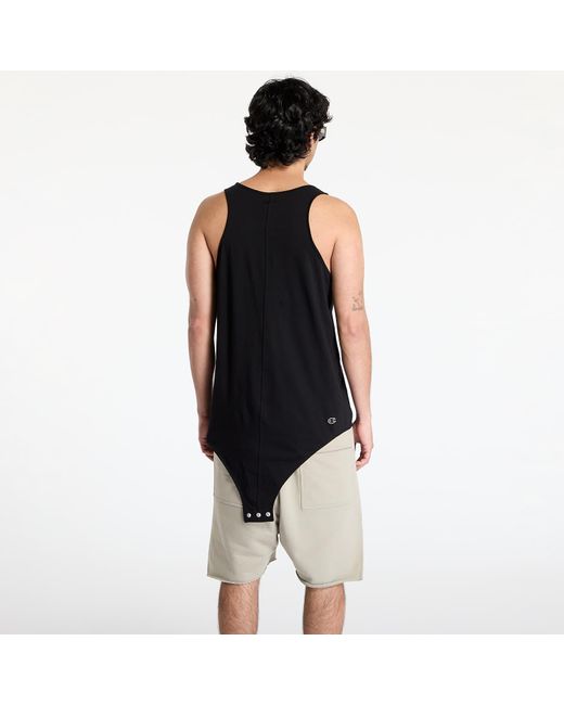 Canotta X Champion Basketball Tank di Rick Owens in Black da Uomo