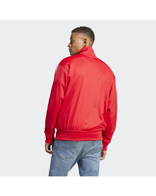 Adidas Originals Red Adidas Fbird Track Top Better Scarlet/ White for men