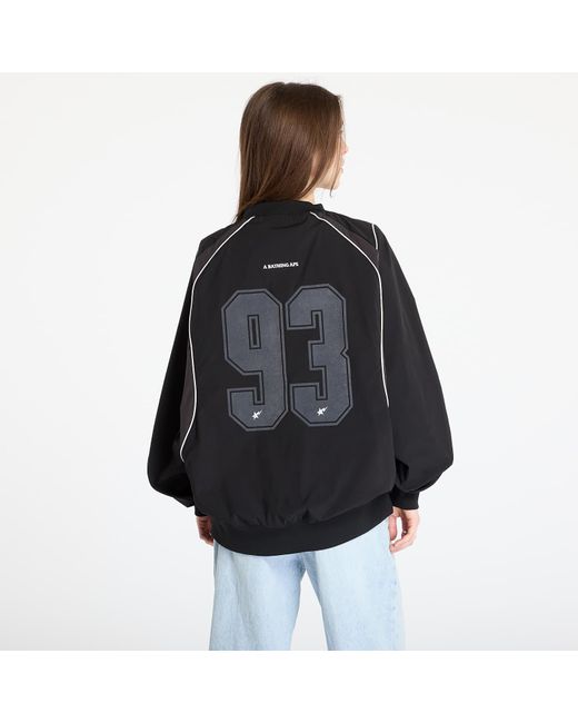 A Bathing Ape Black Jacket Multi Logo Relaxed Fit Pullover