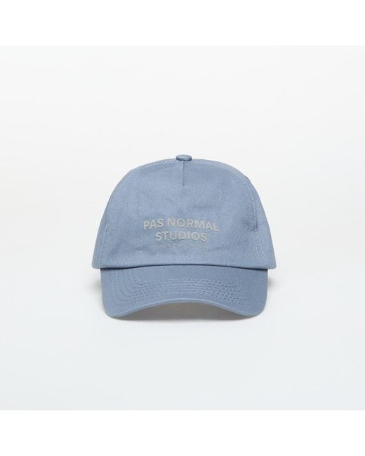 Pas Normal Studios Blue Off-Race Cotton Cap