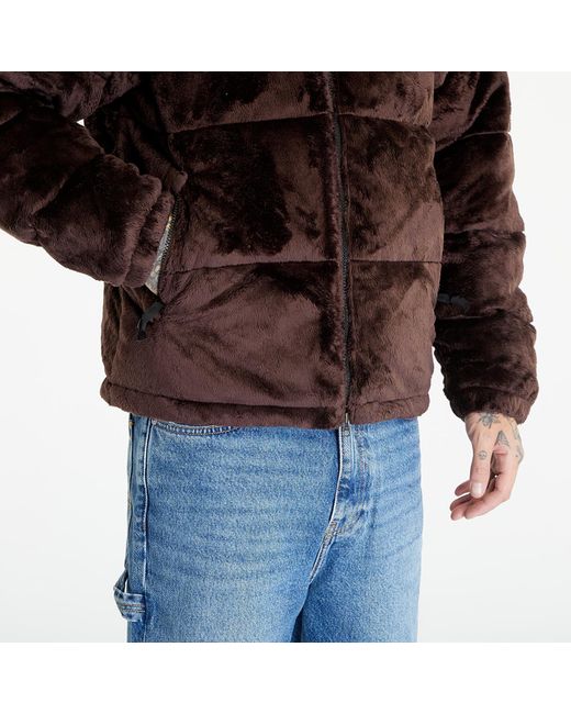 The North Face Brown Versa Velour Nuptse Jacket Coal for men