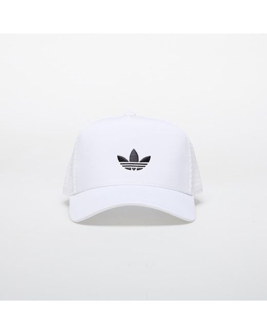 Tappo Adidas Adicolor Classic Curved Foa Trucker Cap di Adidas Originals in White