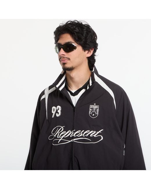 Represent Jas Woven Track Star Jacket in het Black