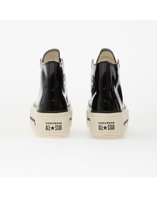 Baskets chuck taylor all star lift double stack platform patent leather hi black/ egret/ black eur 39.5 Converse