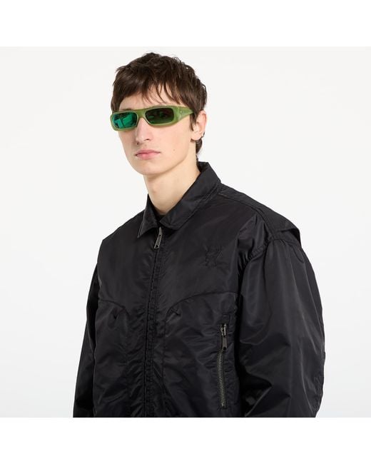 Brain Dead Black Jacket Embroidered 3D Flight Jacket for men