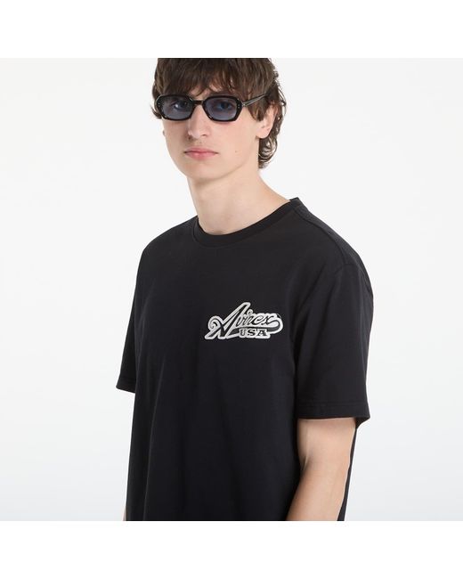 Avirex T-Shirt Script Tee in het Black voor heren